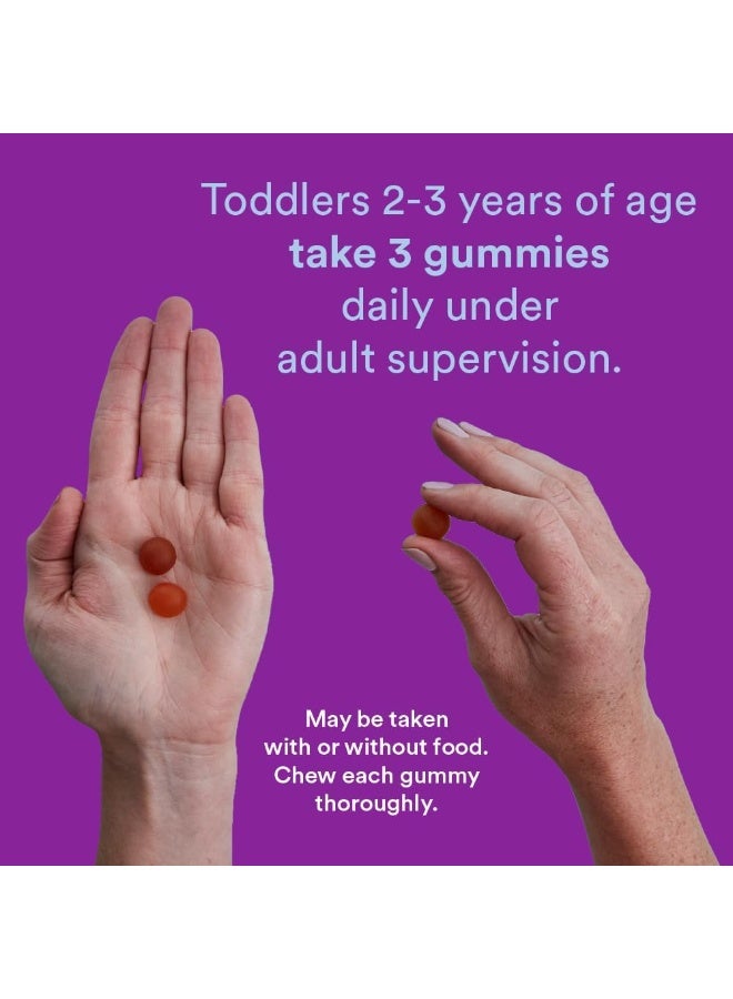SmartyPants, Toddler Plus, Multi & Omegas, Grape, Orange, & Strawberry Banana, 60 Gummies - Image 3